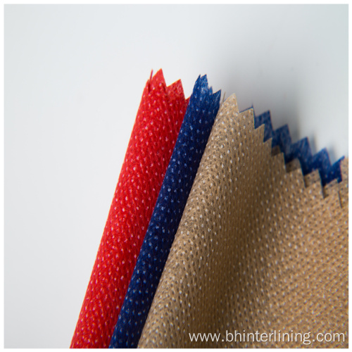 Colorful dyed nonwoven fusible lining and interlining fabric